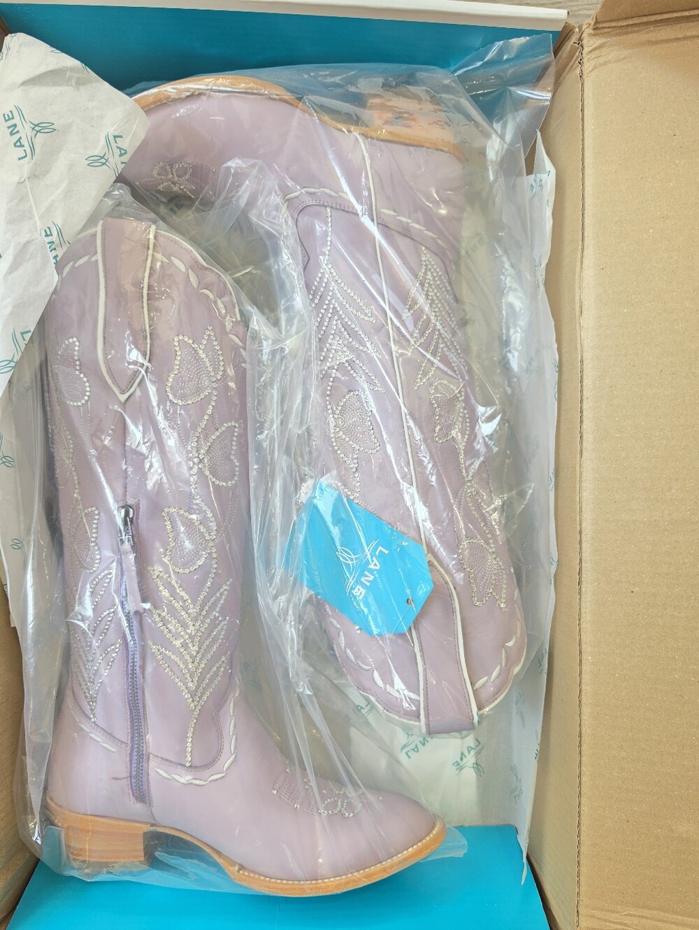 Lane Sweet Memories Cowgirl Boots with SWAROVSKI Crystals SIZE 7.5 - Picture 10 of 10
